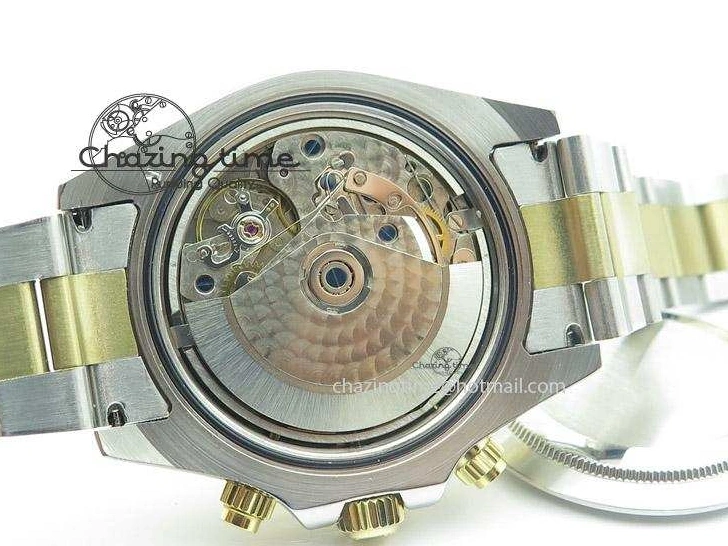 0128 ModernLook Daytona 116523 SS YG White Dial On SS YG Bracelet A7750 JF 4028